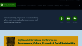 What Onsustainability.com website looked like in 2021 (2 years ago)