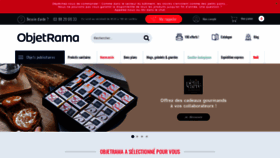 What Objetrama.fr website looked like in 2021 (2 years ago)