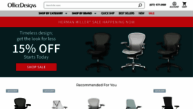 What Officedesigns.com website looked like in 2021 (2 years ago)