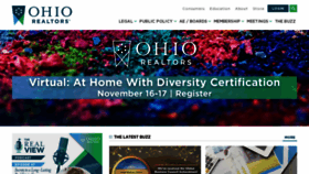 What Ohiorealtors.org website looked like in 2021 (2 years ago)