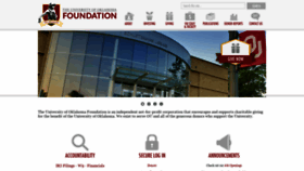 What Oufoundation.org website looked like in 2021 (2 years ago)