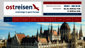 What Ostreisen.de website looked like in 2021 (2 years ago)