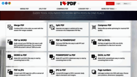 What Old.ilovepdf.com website looked like in 2021 (4 years ago)