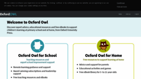 What Oxfordowl.co.uk website looked like in 2021 (2 years ago)