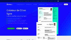 What Onlinecv.fr website looked like in 2021 (2 years ago)