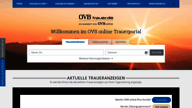 What Ovb.trauer.de website looked like in 2021 (2 years ago)