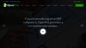 What Openpro.com website looked like in 2021 (2 years ago)