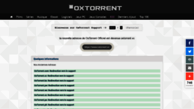 What Oxtorrent.io website looked like in 2021 (2 years ago)