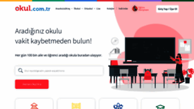 What Okul.com.tr website looked like in 2021 (2 years ago)