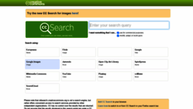 What Oldsearch.creativecommons.org website looked like in 2021 (2 years ago)