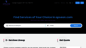 What Opseon.com website looked like in 2021 (2 years ago)