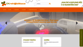 What Okrehabilitace.cz website looked like in 2021 (2 years ago)