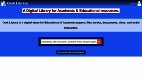 What Oarklibrary.com website looked like in 2021 (2 years ago)