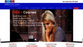 What Opencollege.info website looked like in 2021 (2 years ago)