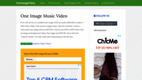 What Oneimagevideo.com website looked like in 2021 (2 years ago)