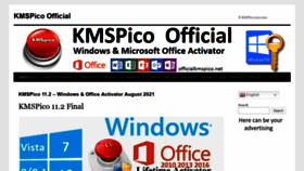 What Officialkmspico.net website looked like in 2021 (2 years ago)