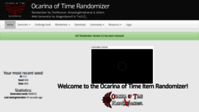What Ootrandomizer.com website looked like in 2021 (3 years ago)