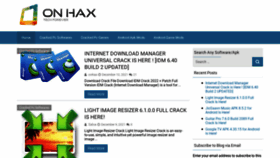 What Onhax.io website looked like in 2021 (3 years ago)