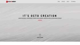 What Octocreation.com website looked like in 2021 (3 years ago)