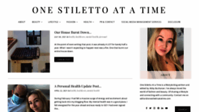 What Onestilettoatatime.com website looked like in 2021 (2 years ago)