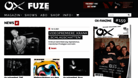 What Ox-fanzine.de website looked like in 2021 (2 years ago)