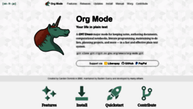What Orgmode.org website looked like in 2021 (2 years ago)