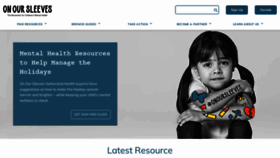 What Onoursleeves.org website looked like in 2021 (2 years ago)