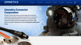 What Omnetics.com website looked like in 2021 (2 years ago)