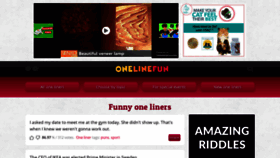 What Onelinefun.com website looked like in 2021 (2 years ago)