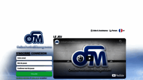 What Onlinefootballmanager.fr website looked like in 2021 (4 years ago)
