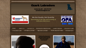 What Ozarklabradors.com website looked like in 2022 (2 years ago)