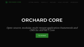 What Orchardcore.net website looked like in 2022 (2 years ago)