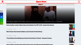 What Opera.news website looked like in 2022 (2 years ago)