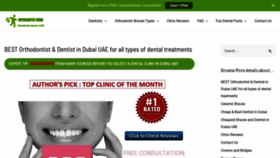 What Orthodontist-dubai.com website looked like in 2022 (2 years ago)