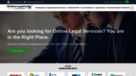 What Onlinelegalindia.com website looked like in 2022 (2 years ago)