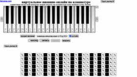 What Online-pianino.ru website looked like in 2022 (2 years ago)