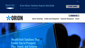 What Orion.com website looked like in 2022 (4 years ago)