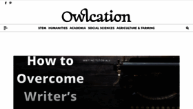 What Owlcation.com website looked like in 2022 (3 years ago)