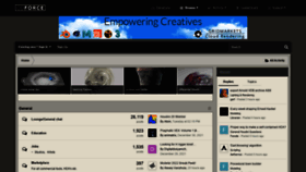 What Odforce.net website looked like in 2022 (4 years ago)
