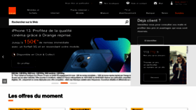 What Orange.fr website looked like in 2022 (2 years ago)