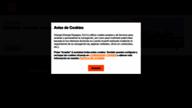 What Orange.es website looked like in 2022 (2 years ago)