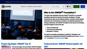 What Owasp.org website looked like in 2022 (2 years ago)