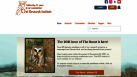 What Owlresearchinstitute.org website looked like in 2022 (2 years ago)