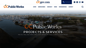What Ocpublicworks.com website looked like in 2022 (2 years ago)