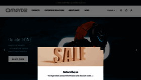 What Omate.com website looked like in 2022 (3 years ago)