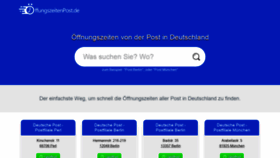 What Oeffnungszeitenpost.de website looked like in 2022 (2 years ago)