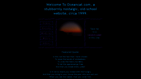 What Oceancat.com website looked like in 2022 (2 years ago)