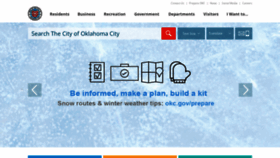 What Okc.gov website looked like in 2022 (2 years ago)