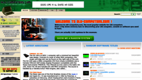 What Old-computers.com website looked like in 2022 (2 years ago)