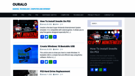 What Ouralo.com website looked like in 2022 (4 years ago)